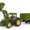JOHN DEERE 7R CON PALA Y REMOL - Imagen 3